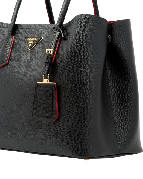 prada large double tote bag|Prada nylon tote bag large.